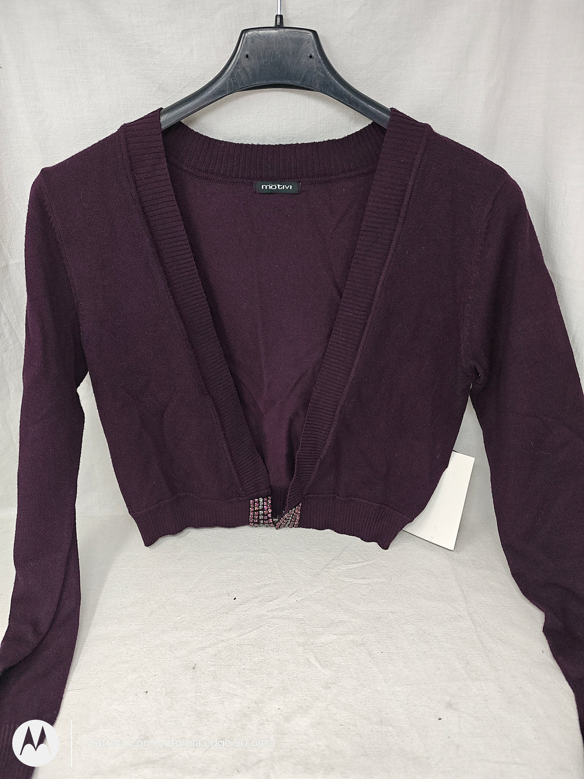 Motivi Cardigan Viola Strass Tu